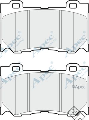 APEC BRAKING Piduriklotsi komplekt,ketaspidur PAD1709